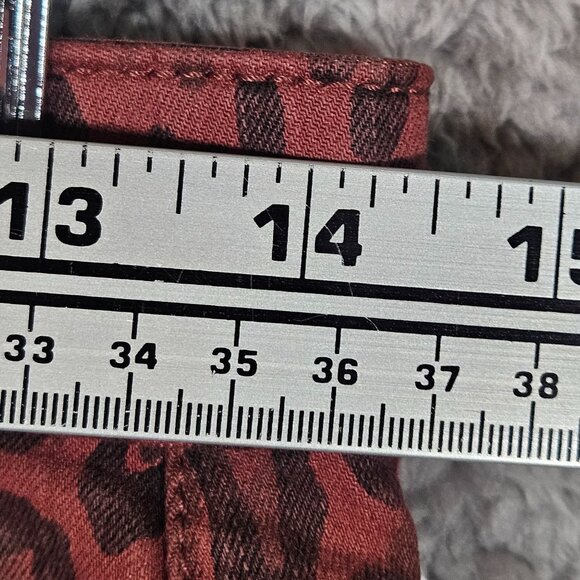 Joes High Rise Skinny Leopard Print Jeans Size 28 Red & Black Womens Denim Pants - Picture 15 of 16